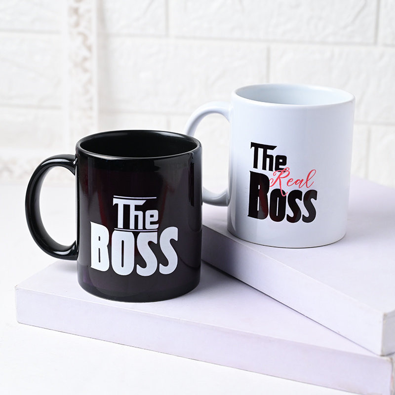 Couple Boss Mug Duo